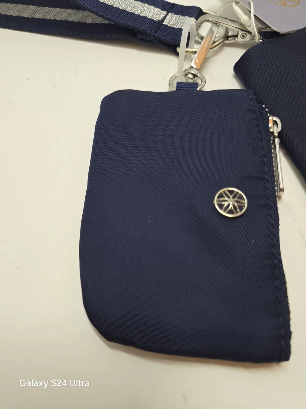 EssentialGaiam Essentials Duo Wristlet + 2 Small Blue Gray Coin Purses - Navy